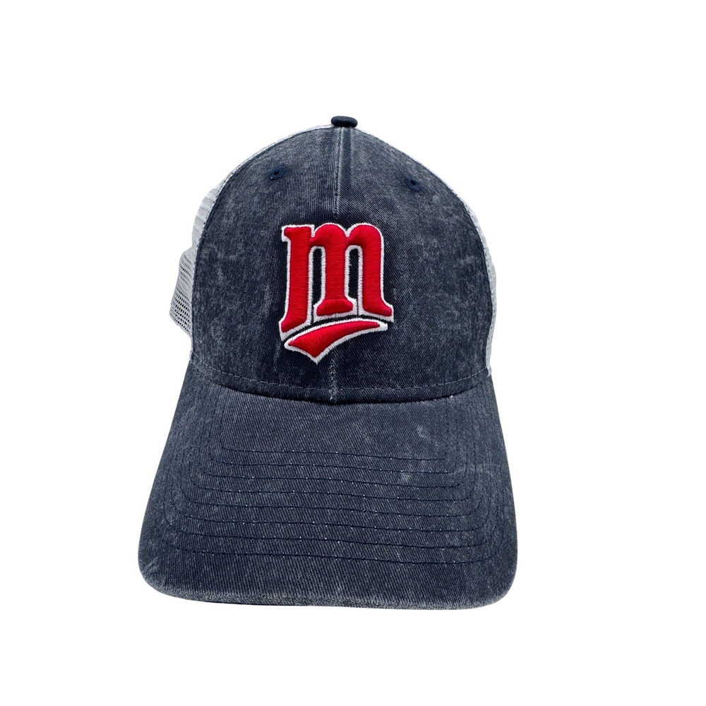 New Era OSFM Navy Blue Trucker Hat Men's Minnesota Twins Cooperstown 9FORTY